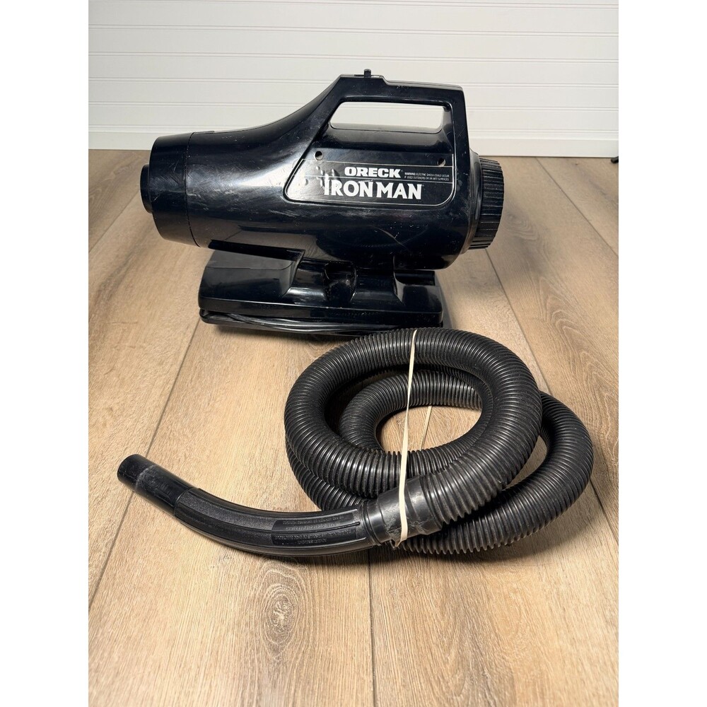 Oreck IronMan IM-90 Handheld Canister Vacuum w/Hose & Extension Wand. WORKS